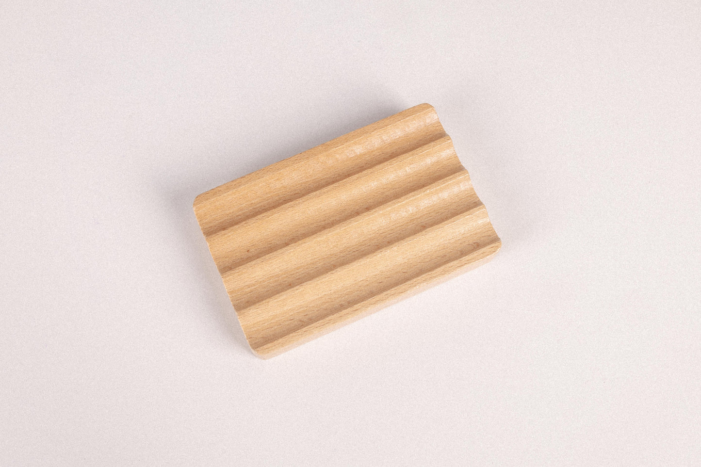 Hemu Wood Ridged Soap Dish